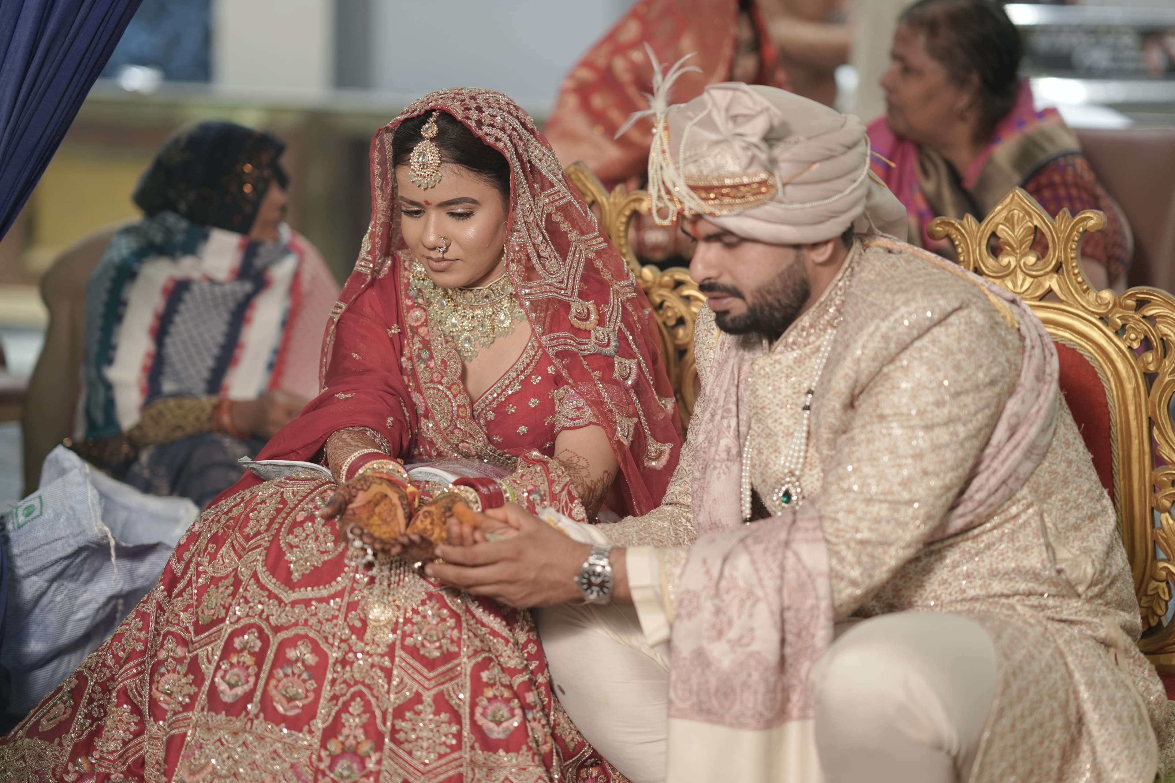 Manish and Shalini studio portrait