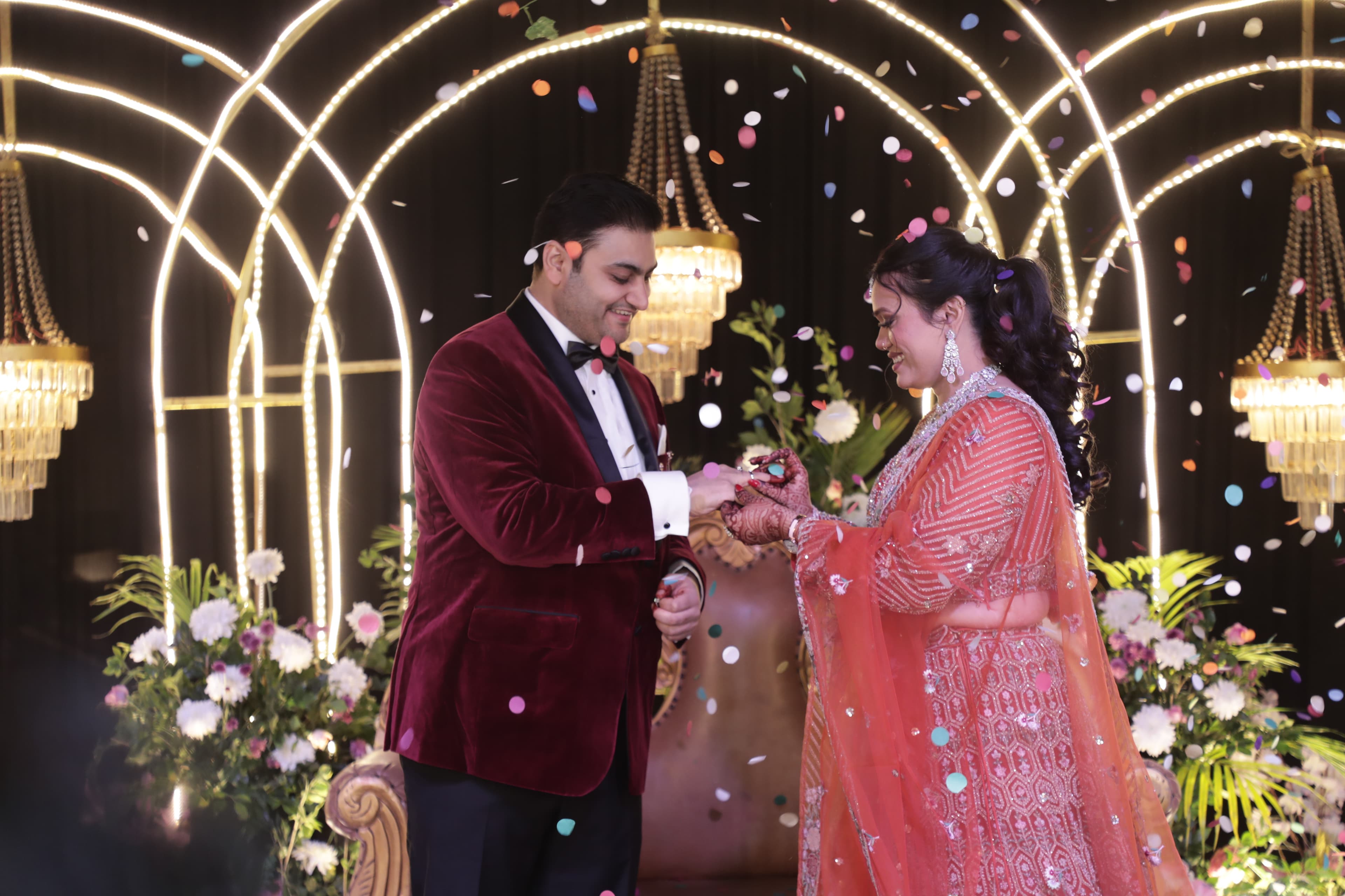 Vishal and Pooja couple moment