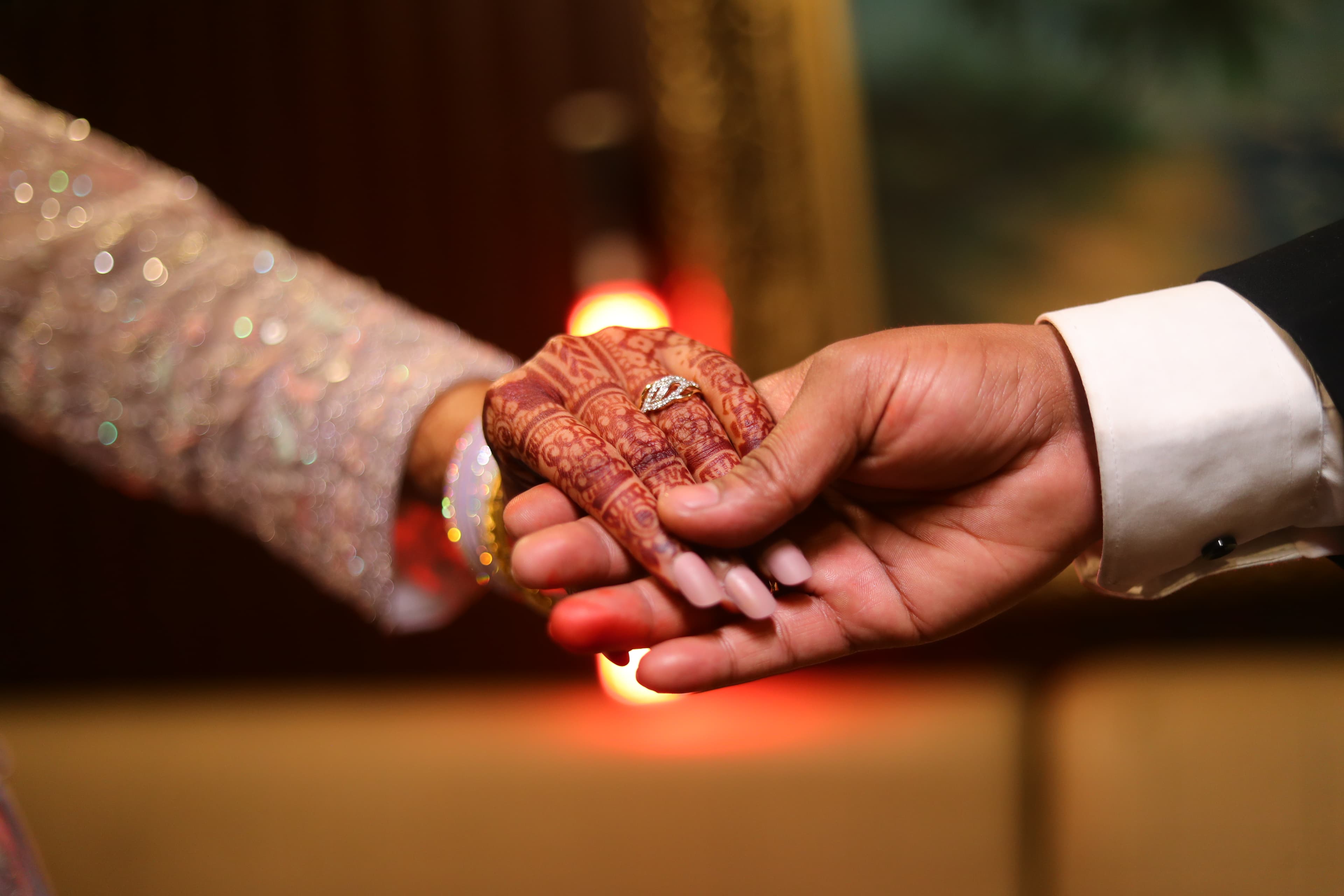 Wedding ring detail