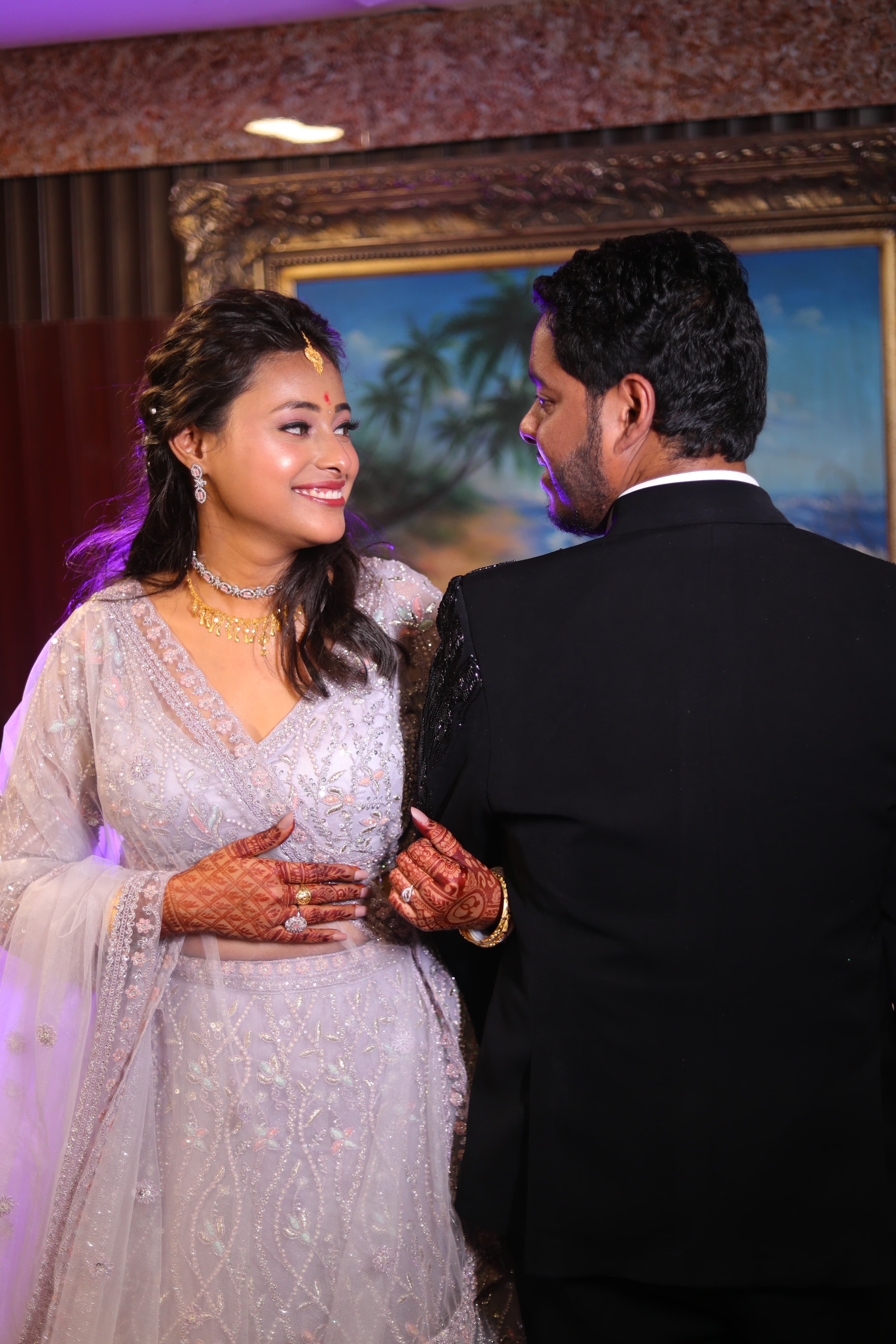 Amolak and Sakshi studio portrait