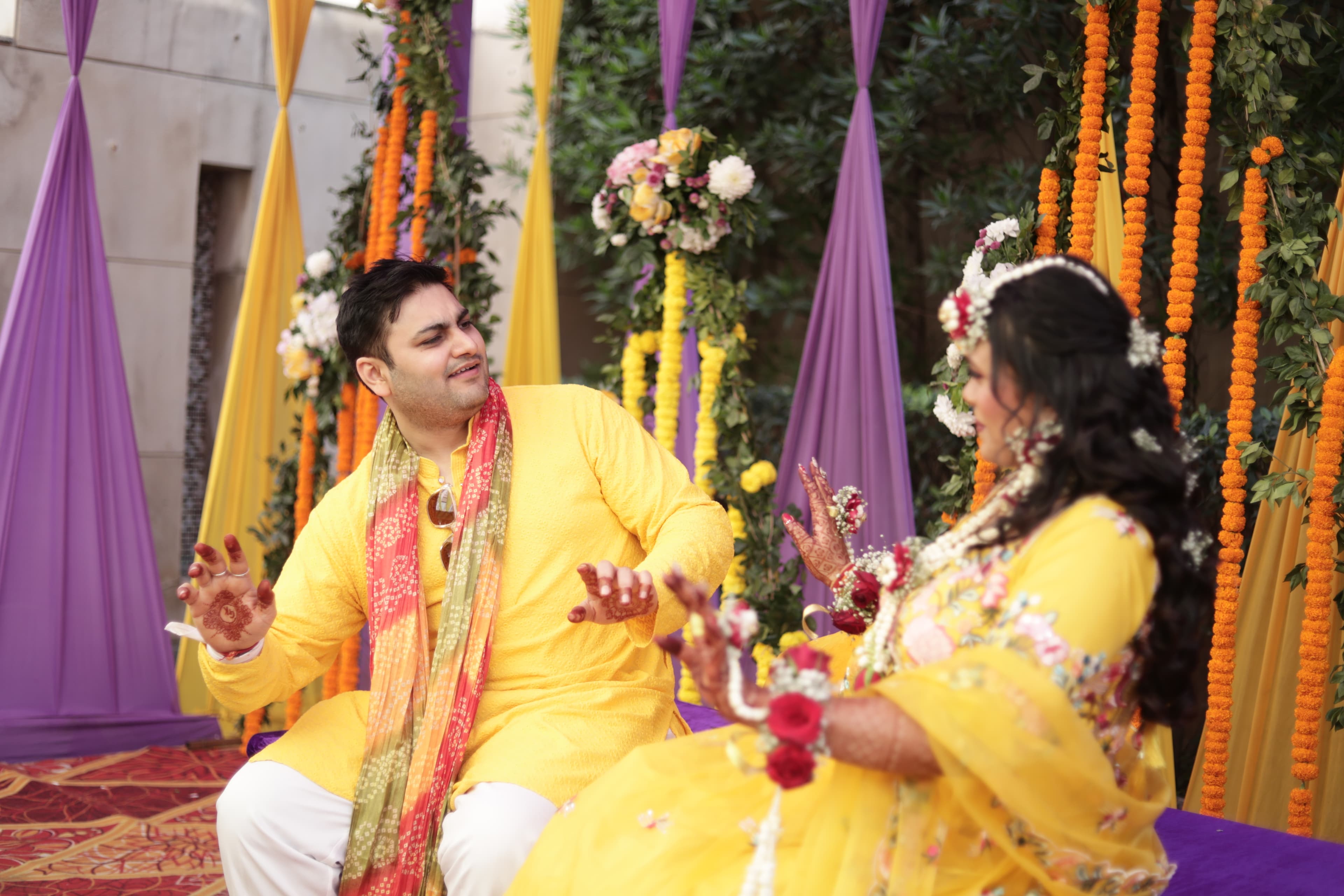 Haldi ceremony moment
