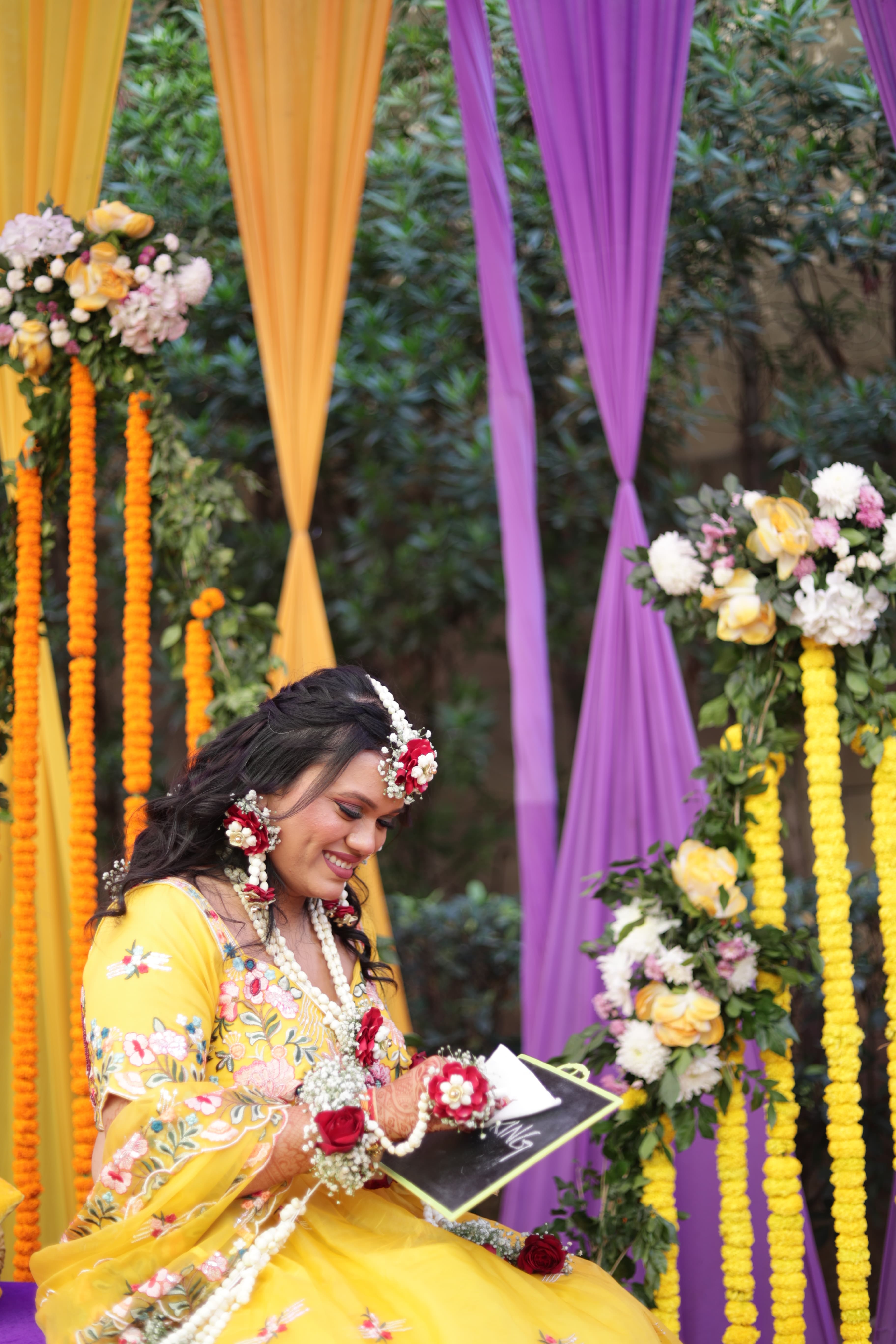 Haldi ceremony moment