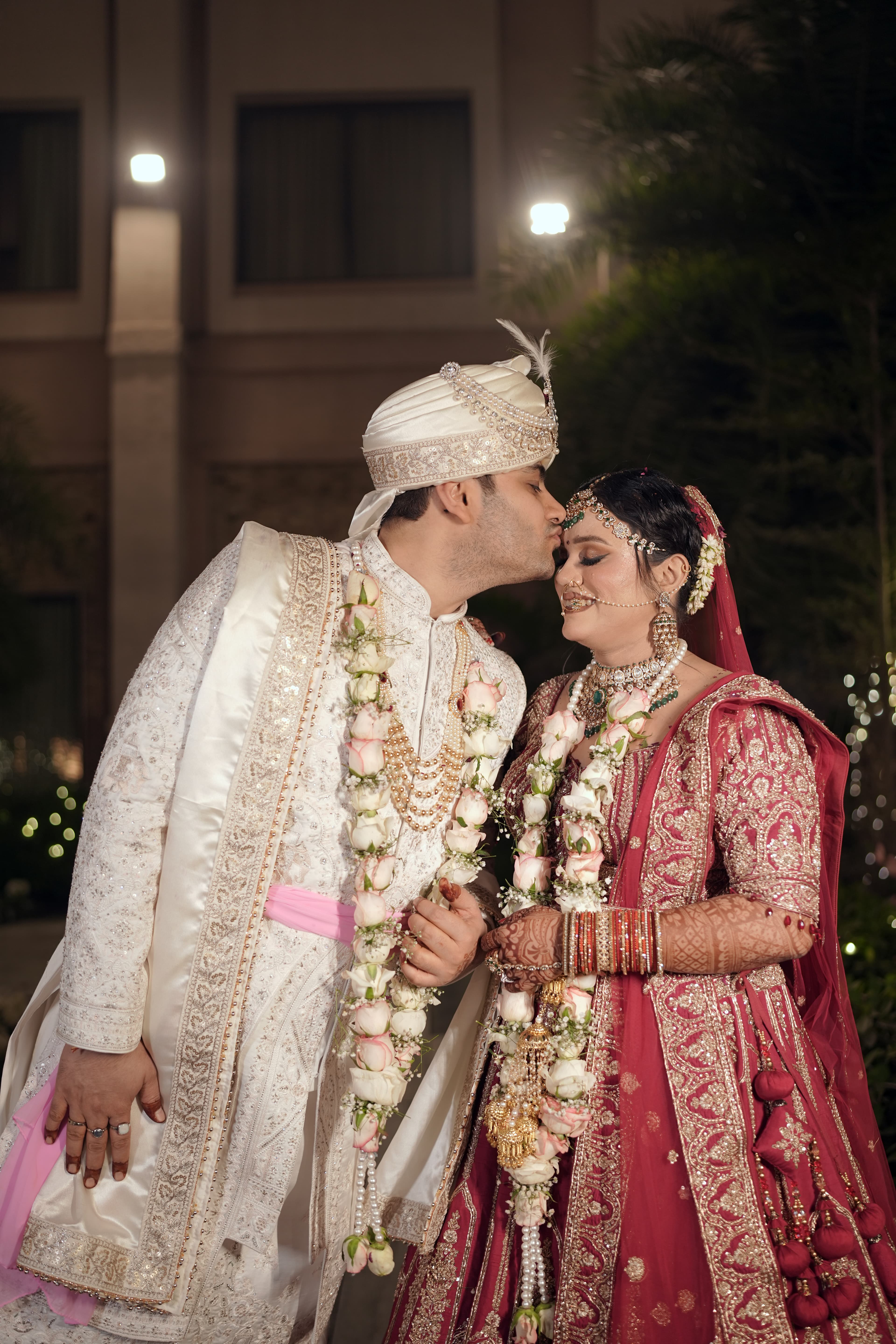 Wedding couple portrait