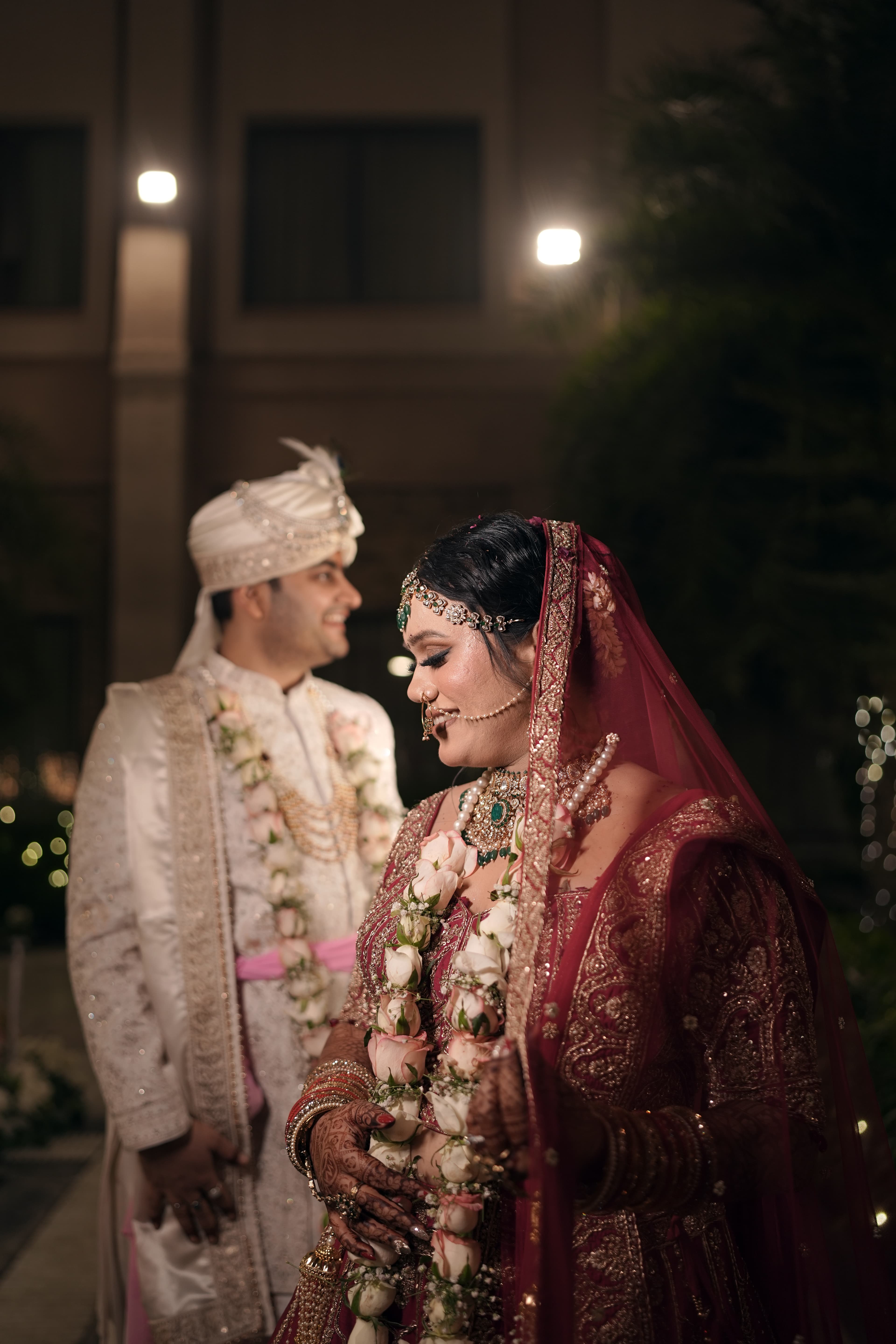 Wedding couple portrait