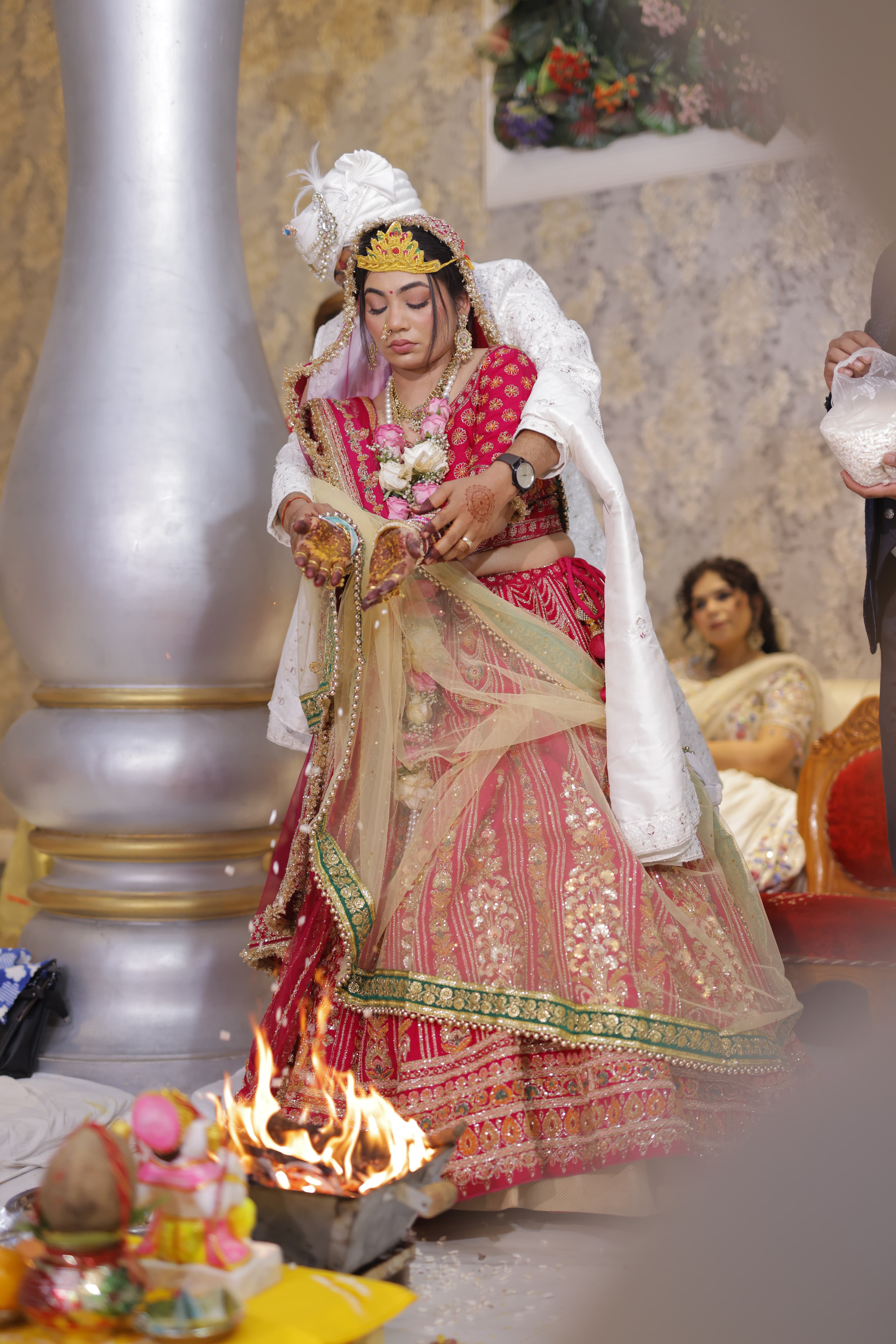 Wedding couple portrait