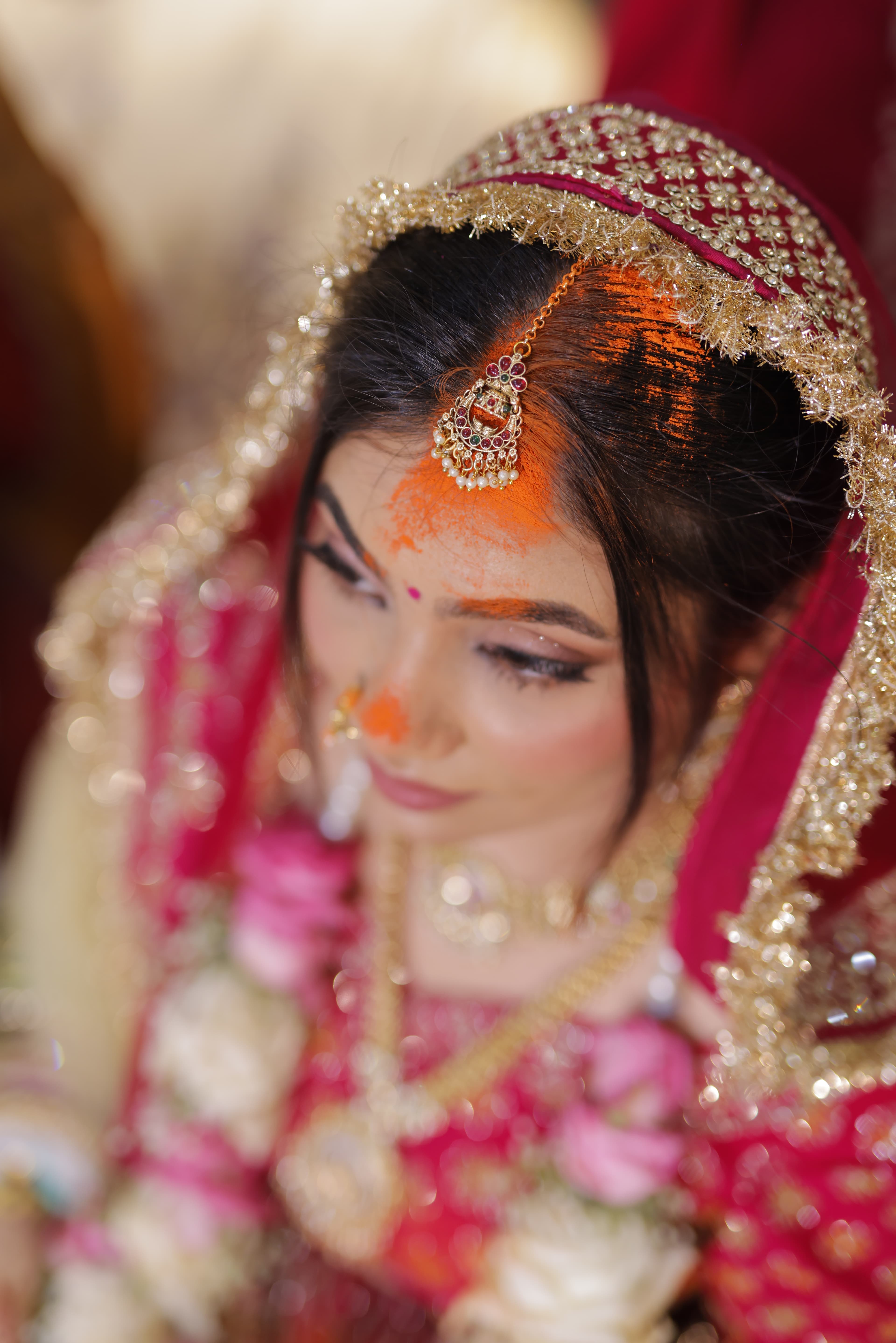 Wedding evening portrait